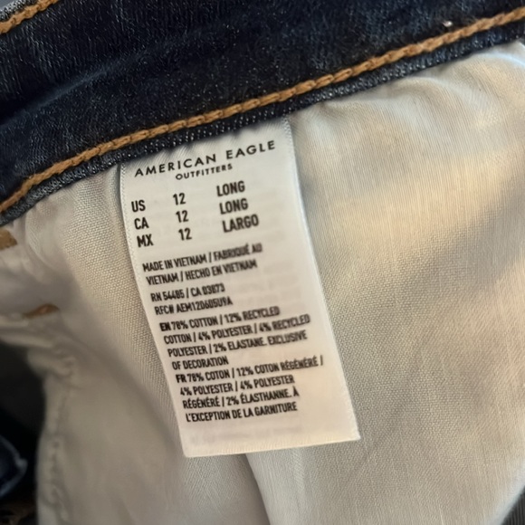 American eagle high-rise jegging size 12 long in EUC dark wash 👖 - Picture 5 of 7